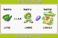 ludicolo evolutions.
